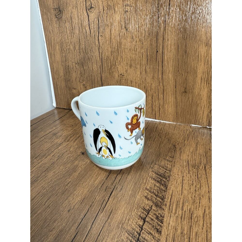 Vintage Vista Alegre VA Noah's Ark Mug Children’s Religious Bible